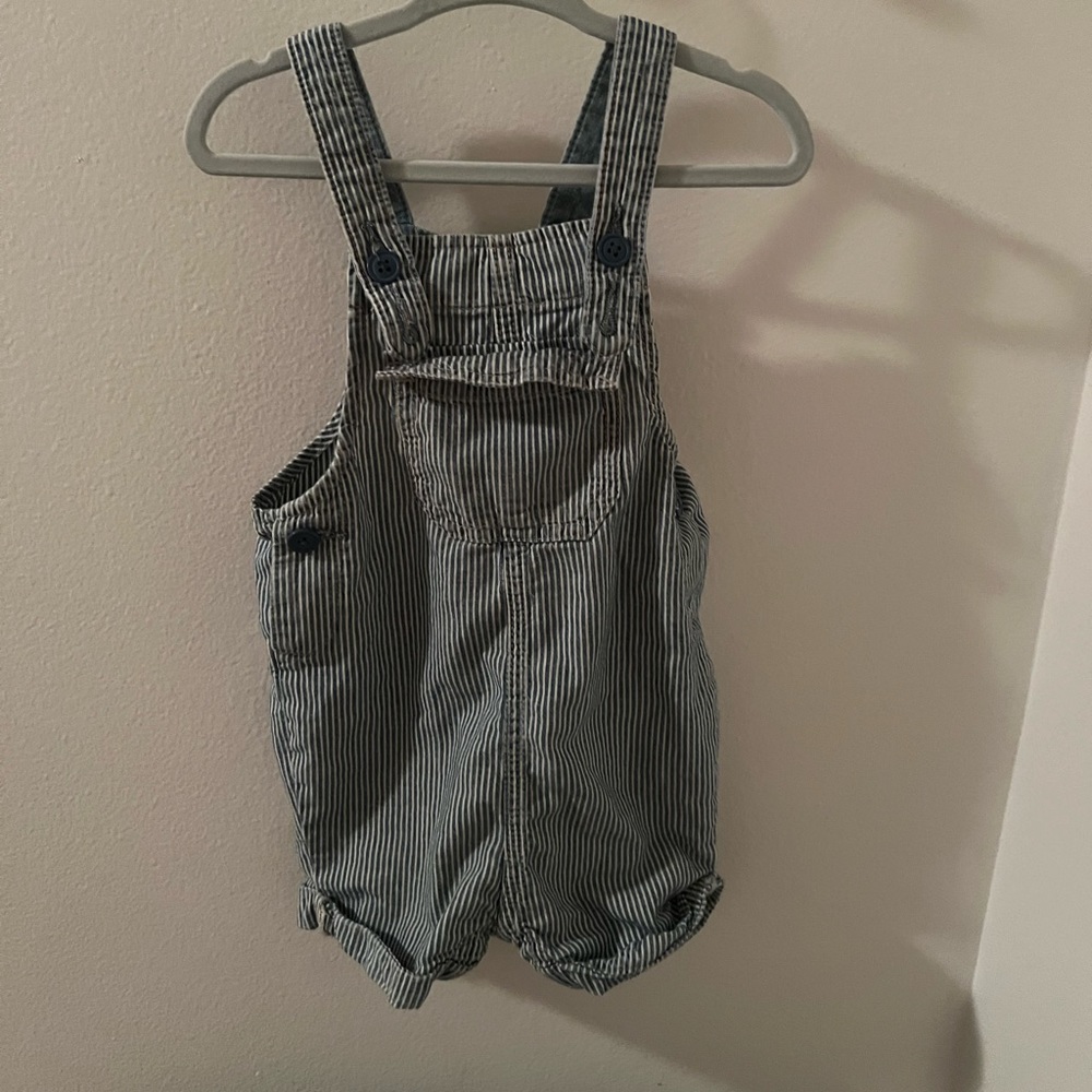 Railroad baby gap shortalls